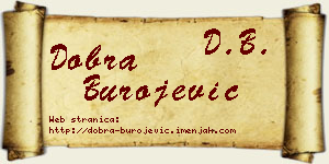 Dobra Burojević vizit kartica